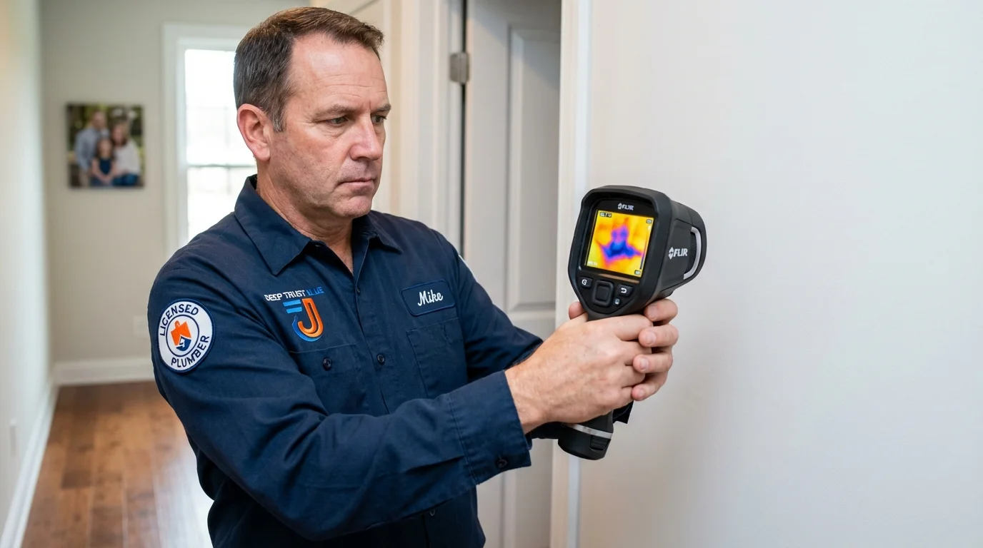 Thermal imaging leak detection by Johns Plumbing LLC in Menifee